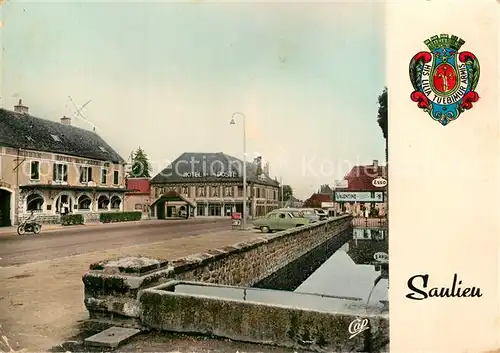 AK / Ansichtskarte Saulieu Les Hotels de la Cote dOr et de la Poste Saulieu