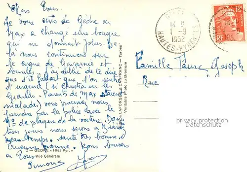 AK / Ansichtskarte Gedre Vue generale Gedre