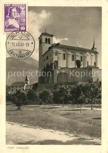 AK / Ansichtskarte Visp Kirche Visp