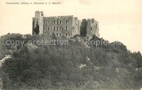 AK / Ansichtskarte Neustadt_Haardt Hambacher Schloss Neustadt_Haardt