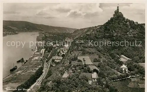 AK / Ansichtskarte Braubach_Rhein Panorama Braubach Rhein