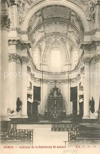 AK / Ansichtskarte Namur_sur_Meuse Cathedrale Saint Aubain Interieur Namur_sur_Meuse