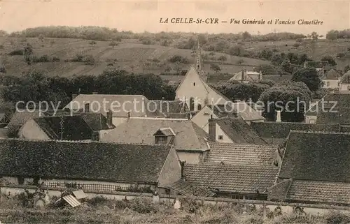 AK / Ansichtskarte La_Celle Saint Cyr Panorama ancien Cimetiere La_Celle Saint Cyr