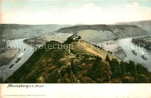 AK / Ansichtskarte Marienburg_Mosel Panorama Marienburg Mosel