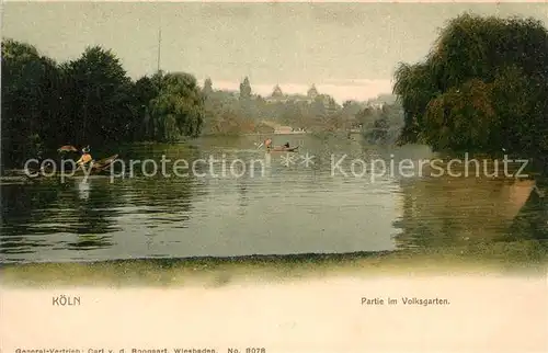 AK / Ansichtskarte Koeln_Rhein Volksgarten  Koeln_Rhein