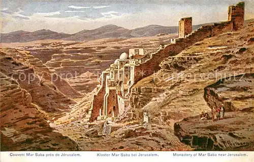 AK / Ansichtskarte Mar_Saba Kloster Mar_Saba