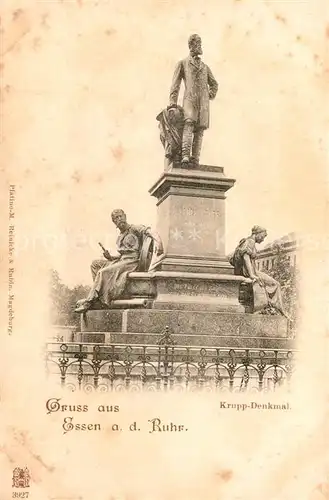 AK / Ansichtskarte Essen_Ruhr Krupp Denkmal Essen_Ruhr