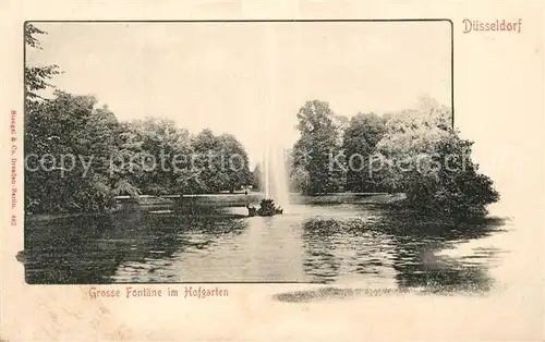 AK / Ansichtskarte Duesseldorf Grosse Fontaene Hofgarten Duesseldorf