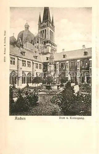 AK / Ansichtskarte Aachen Dom Kreuzgang Aachen