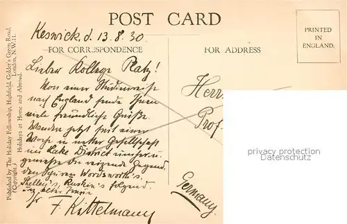 AK / Ansichtskarte Borrowdale Bowder Stone Borrowdale