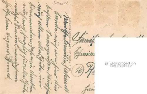 AK / Ansichtskarte Saarbruecken Bergwerksdirektion Saarbruecken