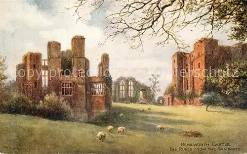 AK / Ansichtskarte Kenilworth_Castle Ruine Ramparts Kenilworth_Castle