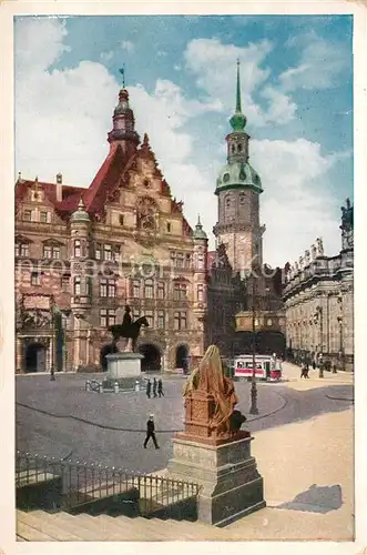 AK / Ansichtskarte Dresden Schlossplatz Dresden