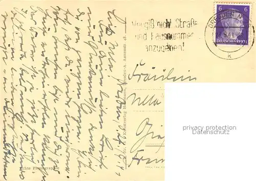 AK / Ansichtskarte Dresden Bruehlsche Terrasse Dresden