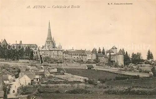 AK / Ansichtskarte Autun Cathedrale Eveche Autun