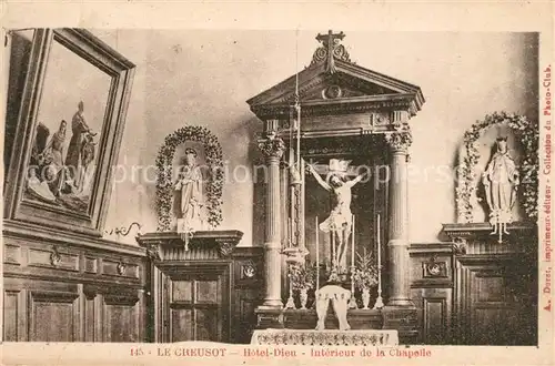 AK / Ansichtskarte Le_Creusot_Saone et Loire Hotel Dieu Interieur de la Chapelle Le_Creusot_Saone et Loire