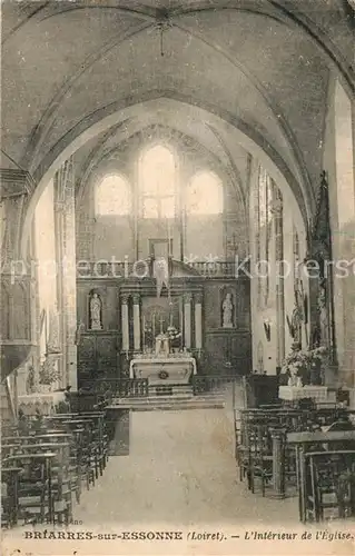 AK / Ansichtskarte Briarres sur Essonne Interieur de l Eglise Briarres sur Essonne
