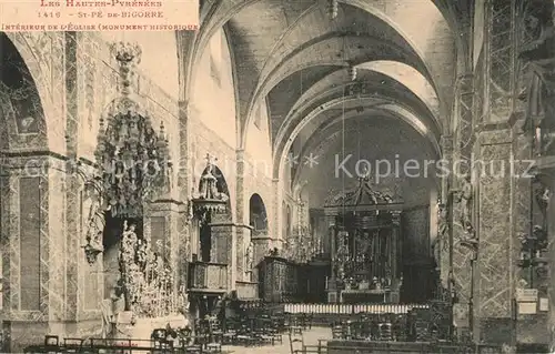 AK / Ansichtskarte Saint Pe de Bigorre Interieur de l Eglise Saint Pe de Bigorre