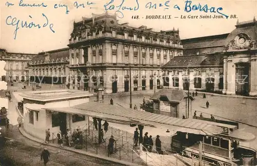 AK / Ansichtskarte Bordeaux La Gare Saint Jean Bordeaux