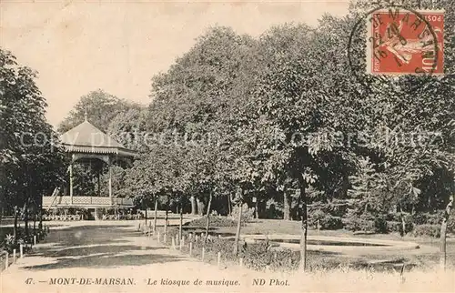 AK / Ansichtskarte Mont de Marsan Kiosque de musique Mont de Marsan