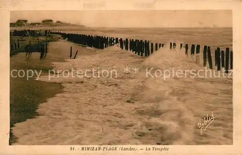 AK / Ansichtskarte Mimizan_Plage La tempete Mimizan_Plage