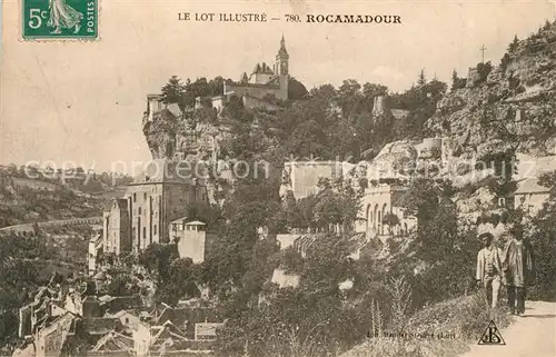 AK / Ansichtskarte Rocamadour Vue partielle et le chateau Rocamadour