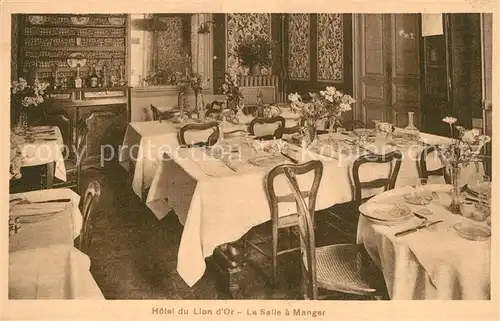 AK / Ansichtskarte Paris Hotel du Lion d Or Salle a manger Paris