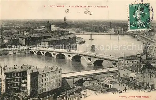 AK / Ansichtskarte Toulouse_Haute Garonne Vue generale sur la Garonne Toulouse Haute Garonne