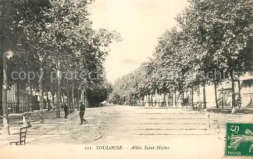AK / Ansichtskarte Toulouse_Haute Garonne Allees Saint Michel Toulouse Haute Garonne