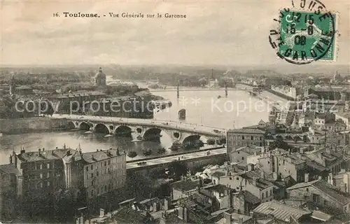 AK / Ansichtskarte Toulouse_Haute Garonne Vue generale sur la Garonne Toulouse Haute Garonne