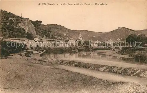 AK / Ansichtskarte Ales Le Gardon cote du Pont de Rochebelle Ales