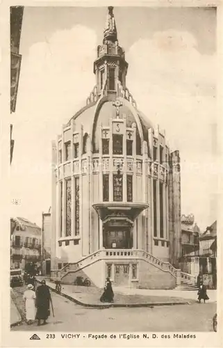 AK / Ansichtskarte Vichy_Allier Facade de l Eglise Notre Dame des Malades Vichy Allier