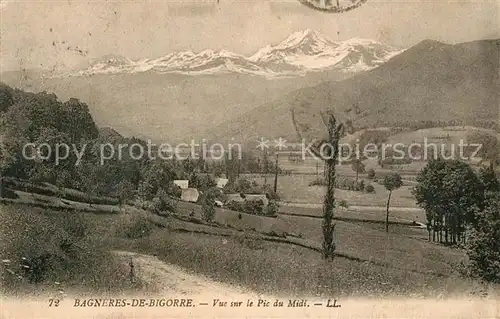 AK / Ansichtskarte Bagneres de Bigorre Vue sur le Pic du Midi Bagneres de Bigorre