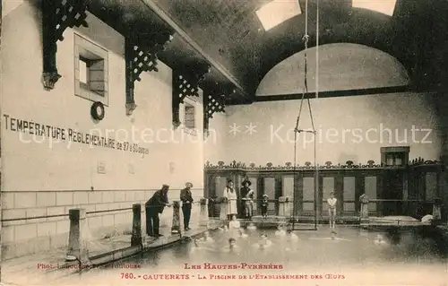AK / Ansichtskarte Cauterets La Piscine de l Etablissement des Oeufs Cauterets