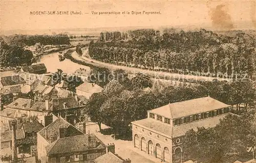 AK / Ansichtskarte Nogent sur Seine Vue panoramique et la Digue Peyronnet Nogent sur Seine