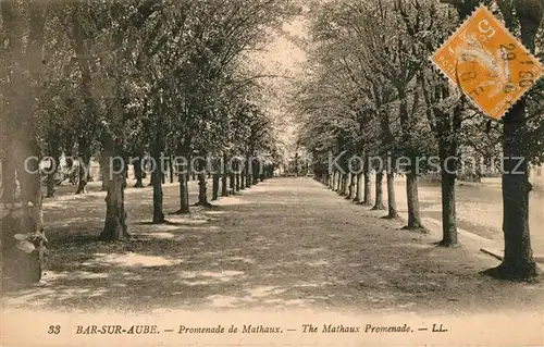 AK / Ansichtskarte Bar sur Aube Promenade de Mathaux Bar sur Aube