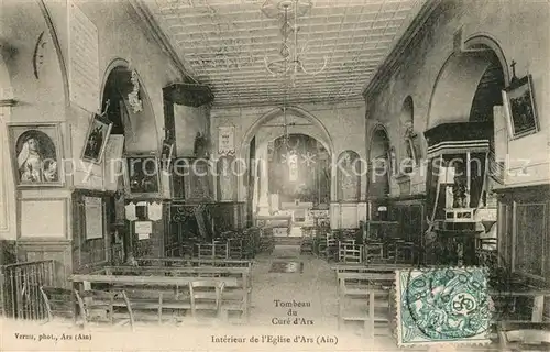 AK / Ansichtskarte Ars_Ain Interieur de l Eglise Ars_Ain