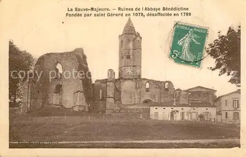 AK / Ansichtskarte La_Sauve Ruines de l Abbaye Benedictine La_Sauve