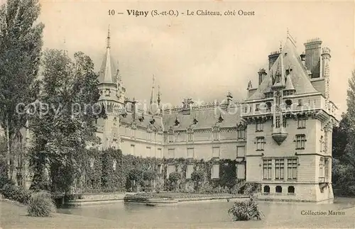 AK / Ansichtskarte Vigny_Val d_Oise Chateau cote ouest Vigny_Val d_Oise