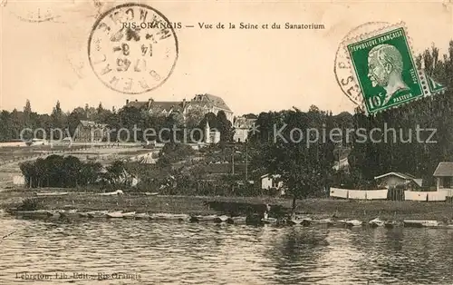 AK / Ansichtskarte Ris Orangis Vue de la Seine et du Sanatorium Ris Orangis