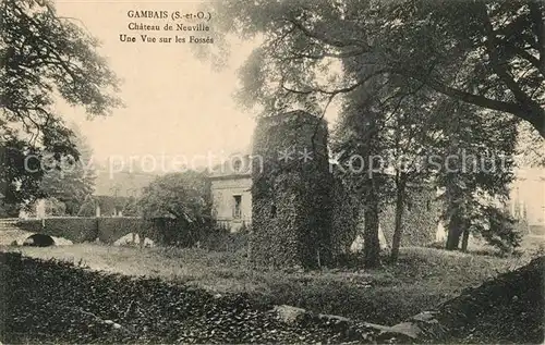 AK / Ansichtskarte Gambais Chateau de Neuville vue sur les Fosses Gambais