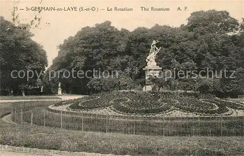 AK / Ansichtskarte Saint Germain en Laye Rosarium Monument Statue Saint Germain en Laye