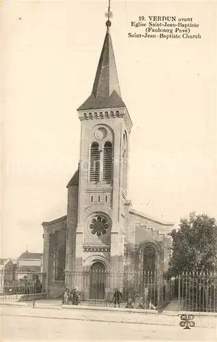 AK / Ansichtskarte Verdun_Meuse Eglise Saint Jean Baptiste Verdun Meuse