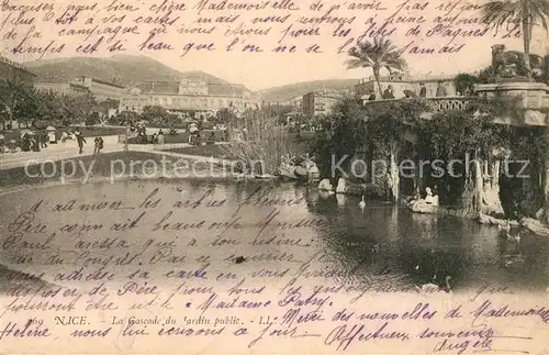 AK / Ansichtskarte Nice_Alpes_Maritimes La Cascade du Jardin public Nice_Alpes_Maritimes