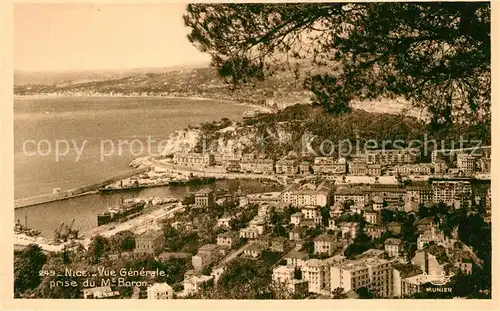 AK / Ansichtskarte Nice_Alpes_Maritimes Vue generale prise du Mt Boron Nice_Alpes_Maritimes