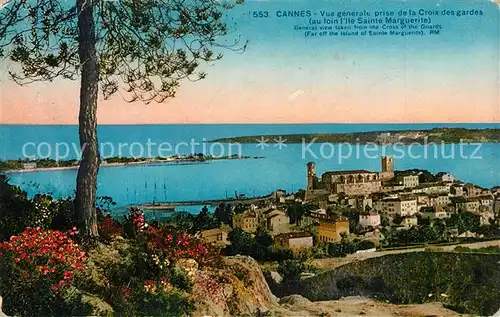 AK / Ansichtskarte Cannes_Alpes Maritimes Vue generale prise de la Croix des gardes  Cannes Alpes Maritimes