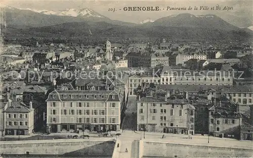 AK / Ansichtskarte Grenoble Panorama de la Ville et les Alpes Grenoble