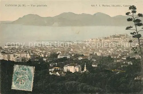 AK / Ansichtskarte Cannes_Alpes Maritimes Vue generale Cannes Alpes Maritimes