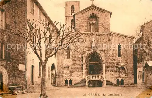 AK / Ansichtskarte Grasse_Alpes_Maritimes La Cathedrale Grasse_Alpes_Maritimes