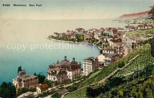 AK / Ansichtskarte Montreux_VD Bon Port Montreux VD